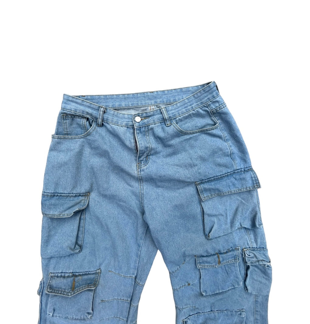 TRILL Cargo Denim Jeans