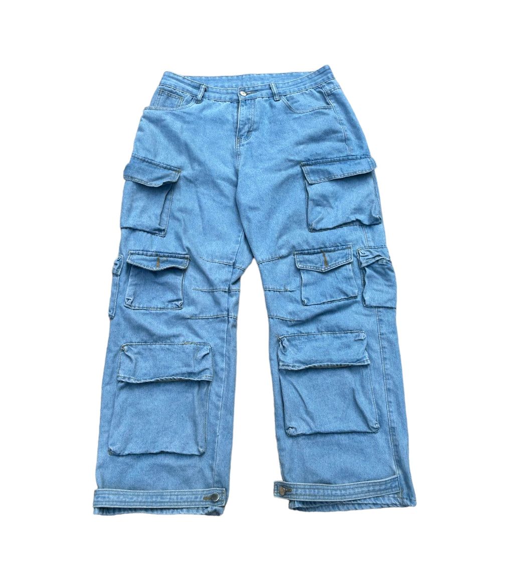 TRILL Cargo Denim Jeans